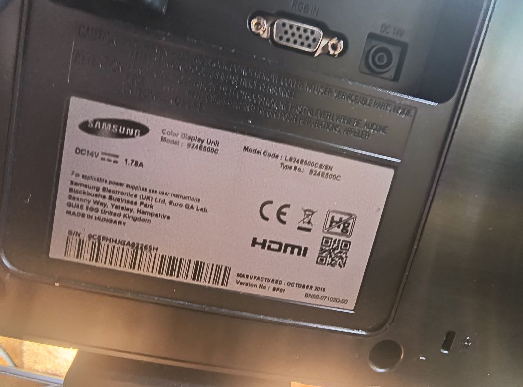 monitor Samsung S24E500C