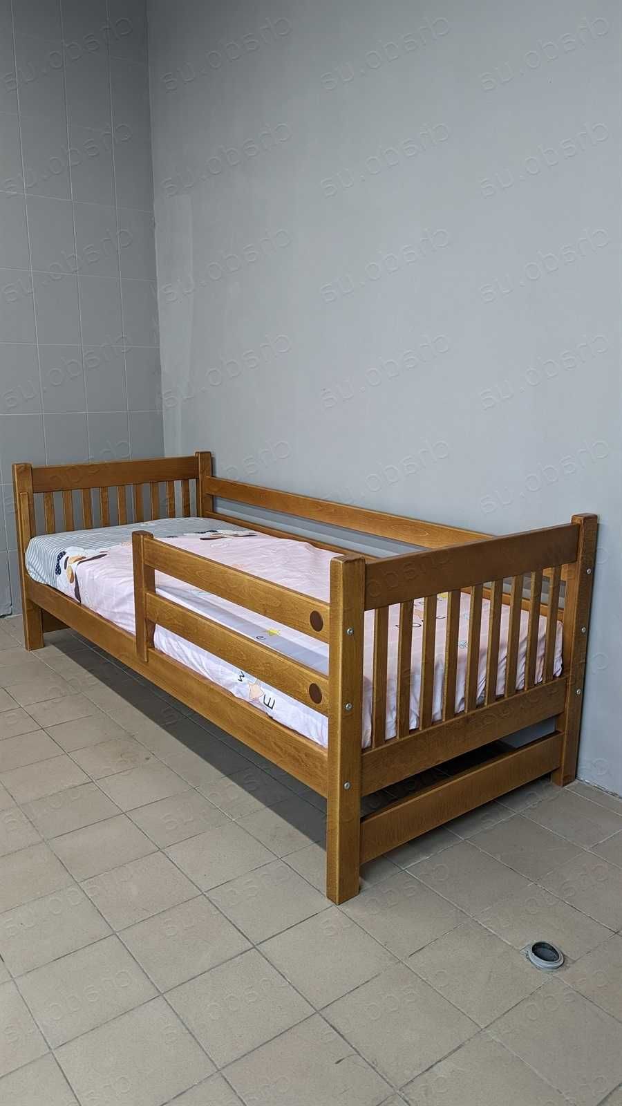 Детская Кровать / Дитяче Букове Ліжко на Ламелях ! Ліжечко для Дитини!