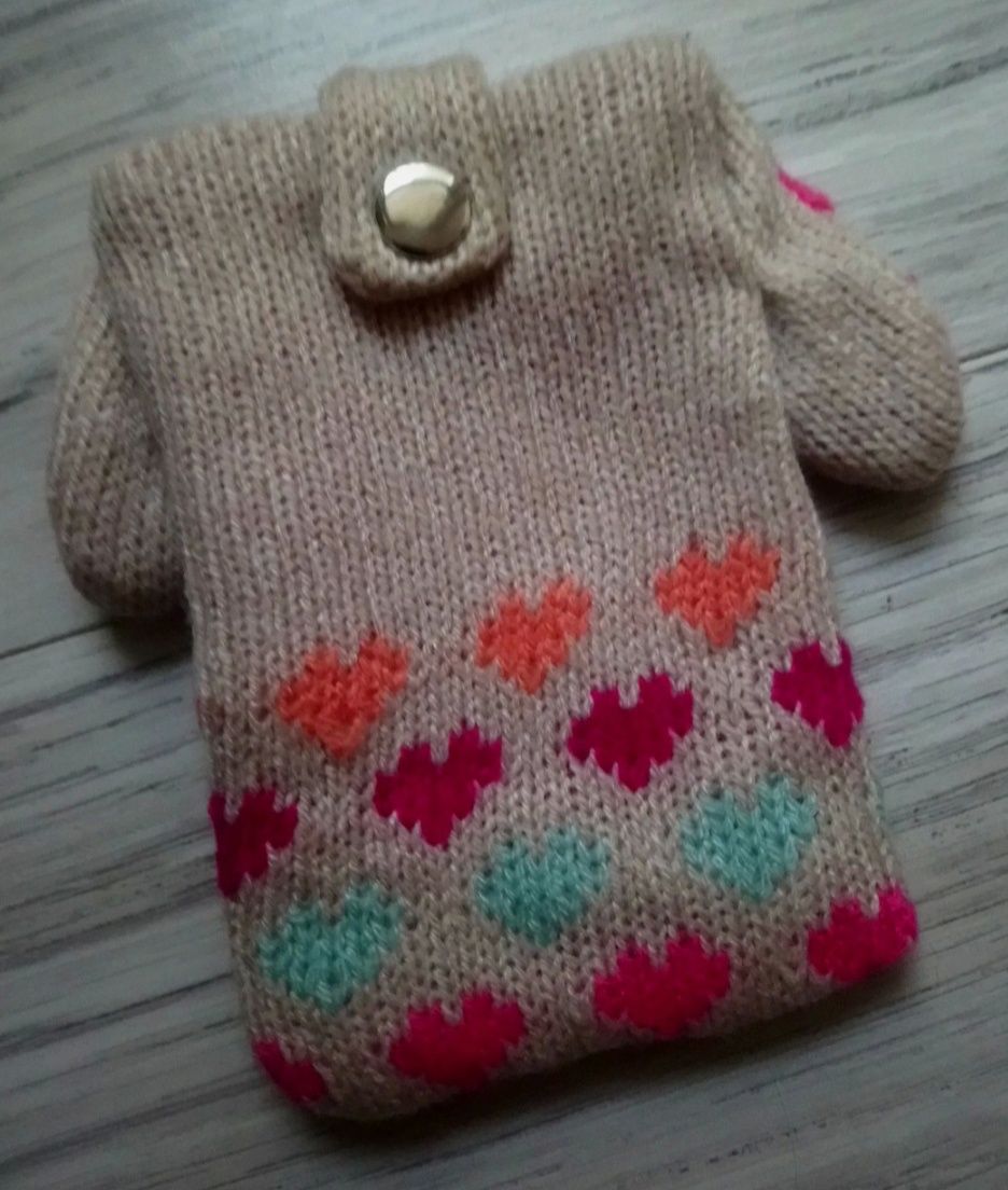 Etui na telefon królik sweter serduszka mięciutkie iPhone Android