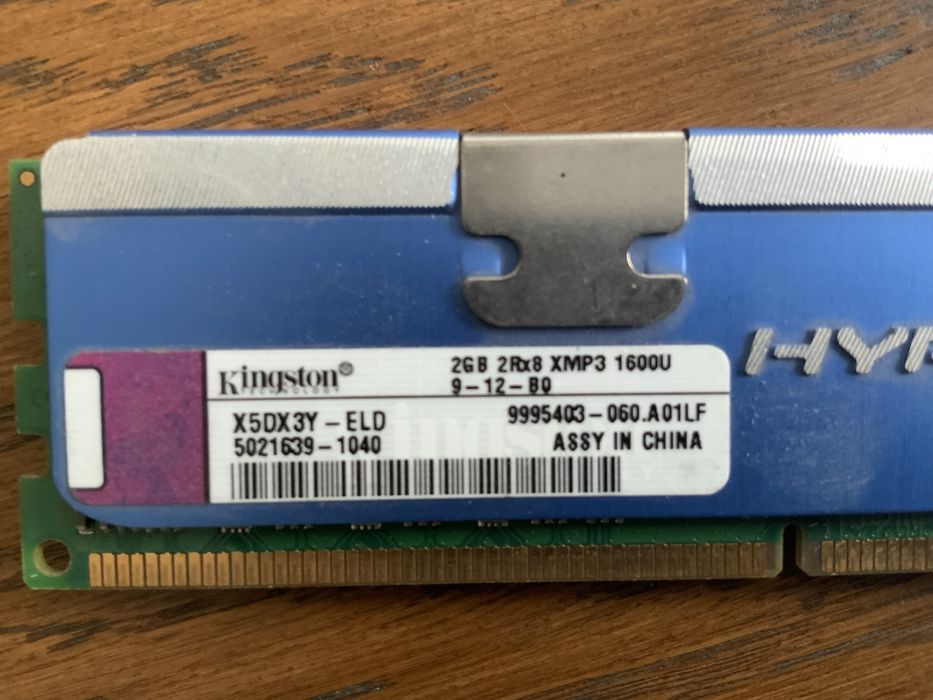 Pamieć RAM HyperX 4GB( 2x2GB) DDR3