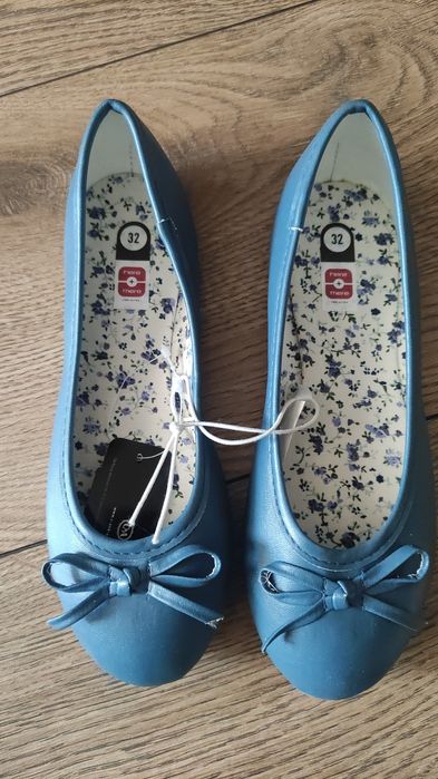 Niebieskie baleriny 32 nowe c&a