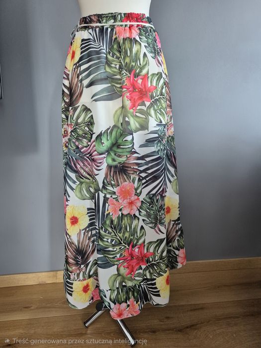 Spódnica w kwiatowe wzory rozmiar uni