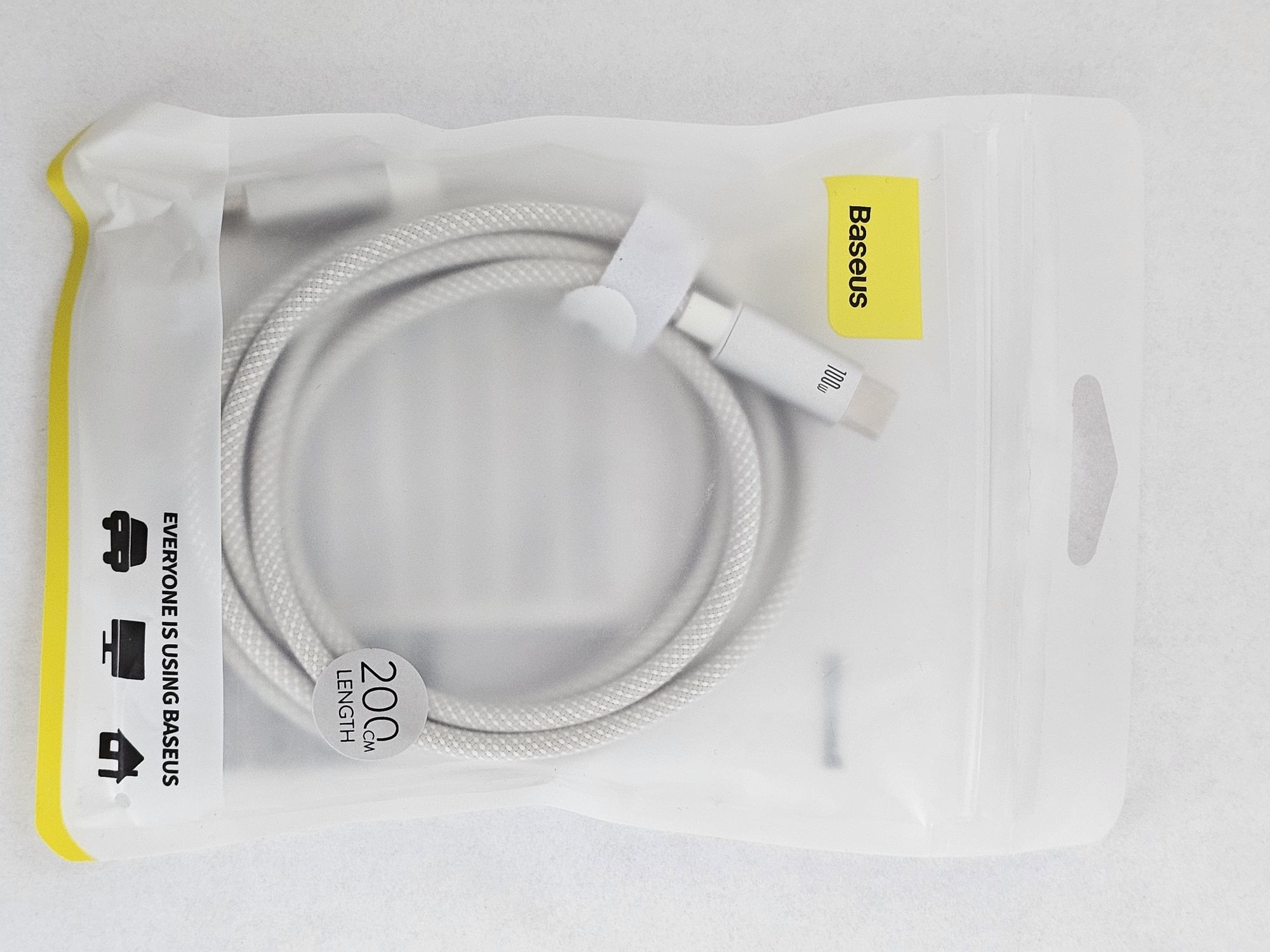 Kabel baseus 2m 100W 5A USB-C do USB-C