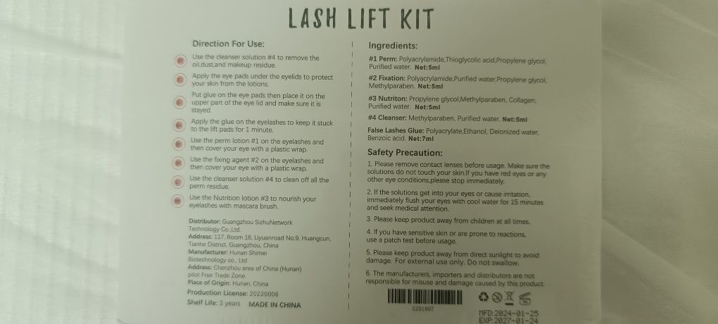 Kit Lifting de Pestanas novo