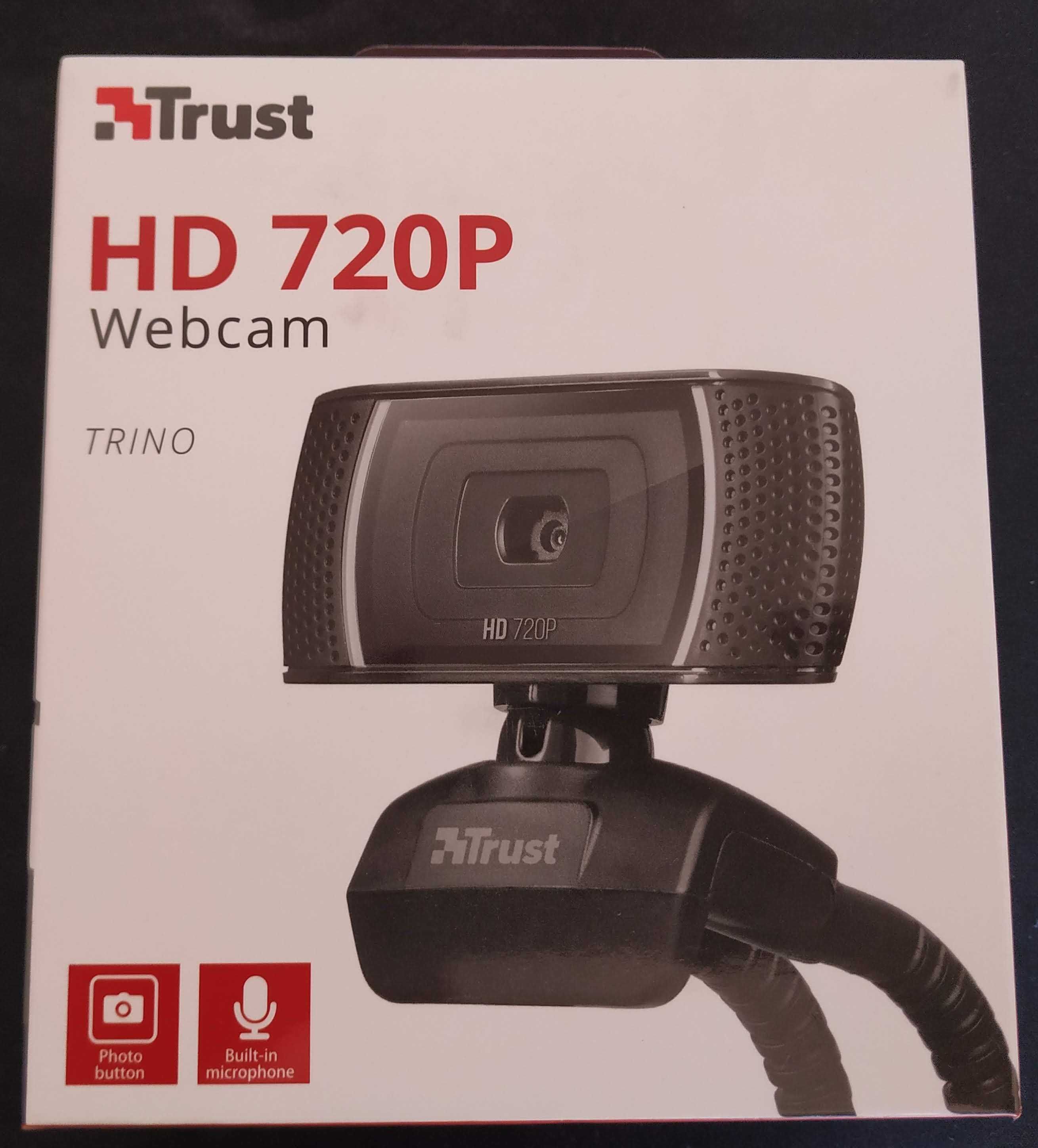 Webcam Trust Trino HD 720p (NOVO NA CAIXA E SELADO)