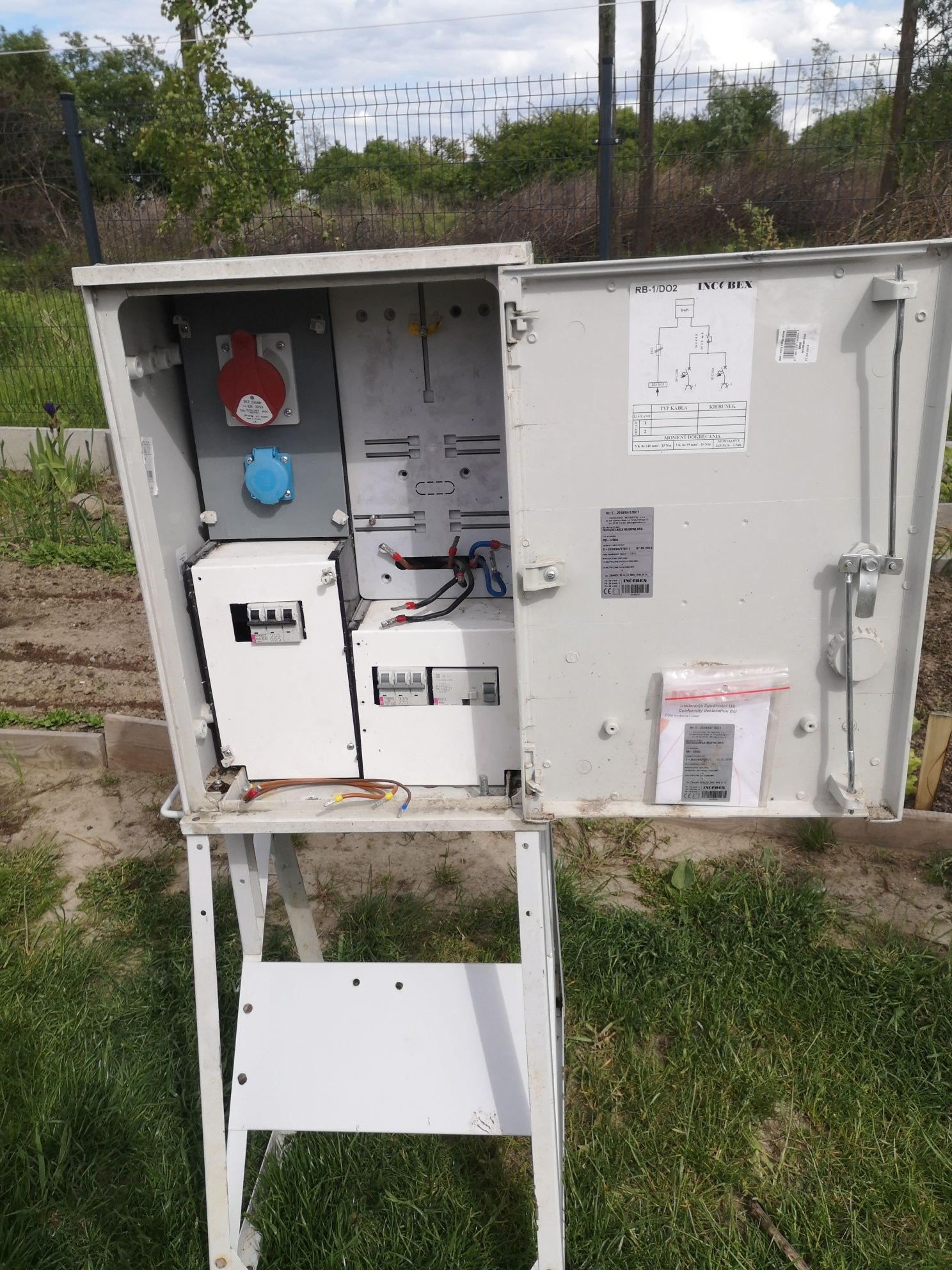 Skrzynka elektryczna budowlana