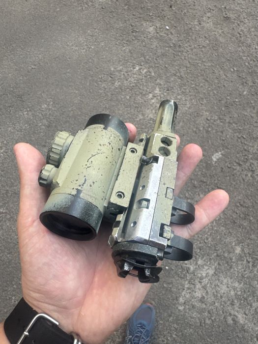 Каліматорний приціл з газовою трубкою ак74