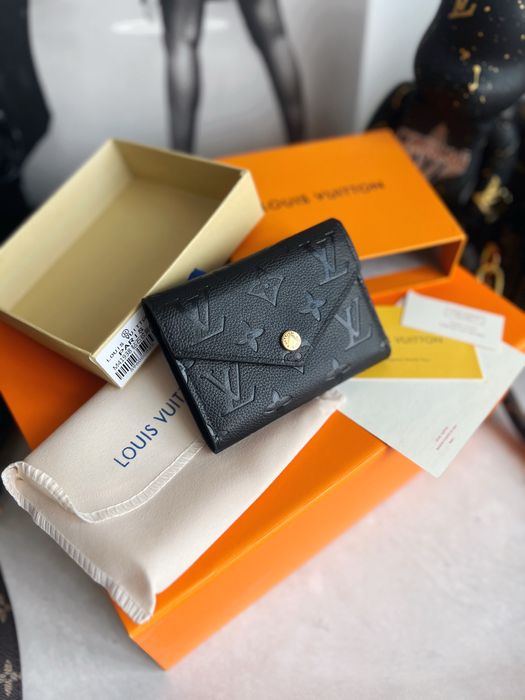 Гаманець жіночий чорний Louis Vuitton Луи Витон коричневий кошелек LV