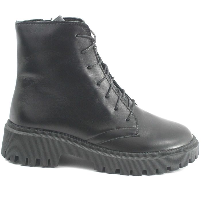 Черевики зимові жіночі чорні Ботинки зимние женские натуральная кожа