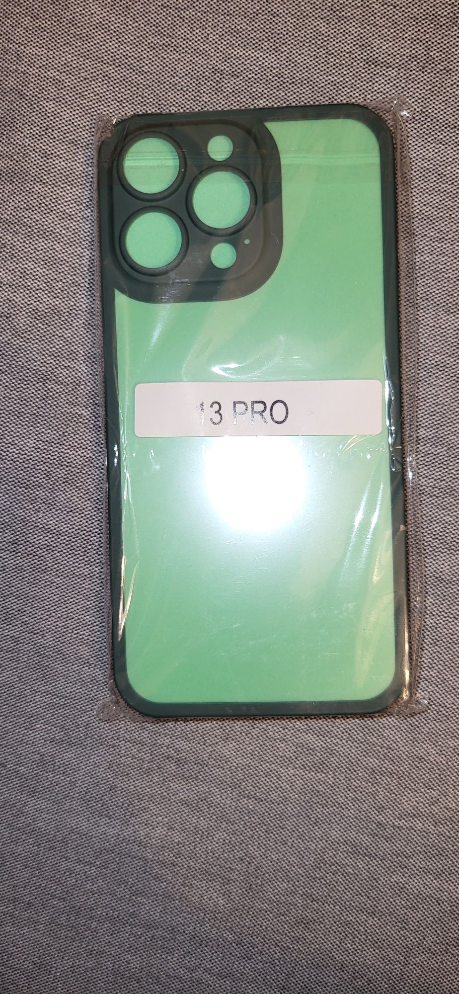 Etui 360 iPhone 13 Pro przezroczyste granatowa ramka