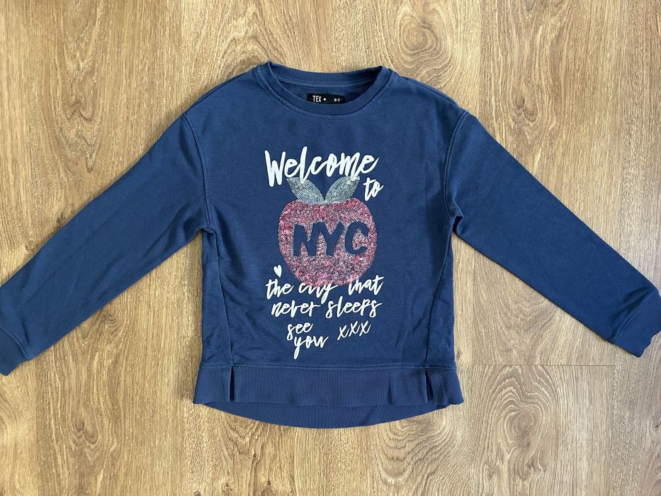 Bluza Dziewczęca Granatowa Rozmiar 122