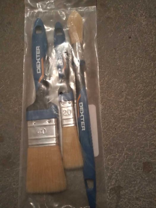 Zestaw pędzli do malowania 3 sztuki w komplecie +krzywaki