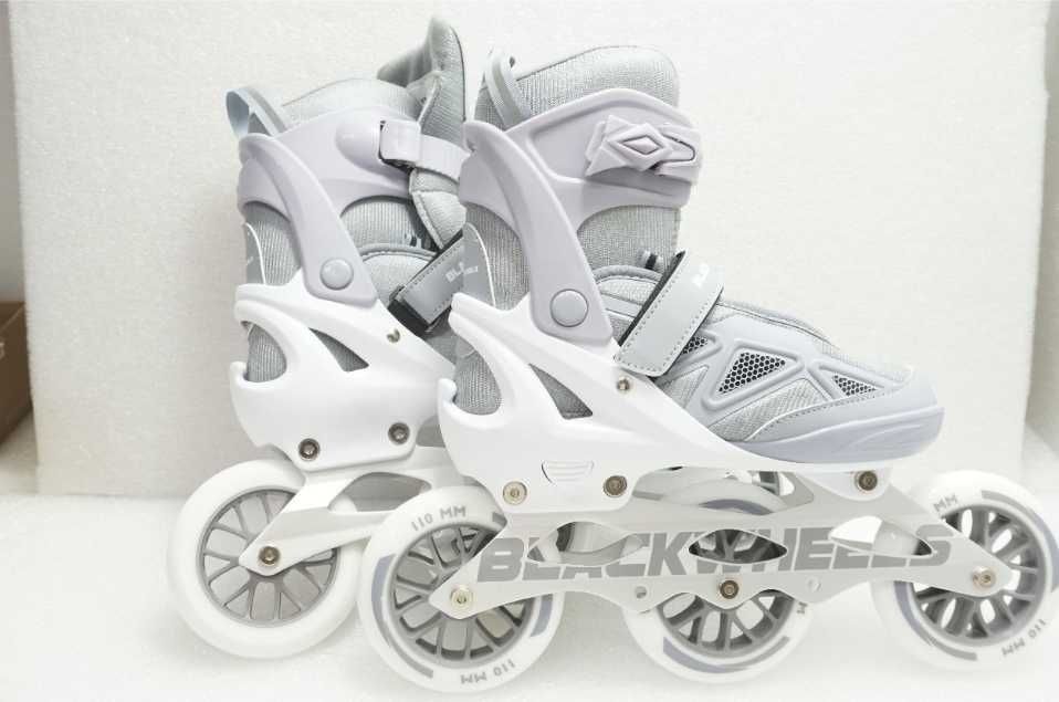 Rolki Blackwheels Dynamic szybkościowe regulowane szare r. 39-42