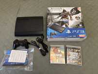 Playstation super slim 500gb, dualshock 3, gta 5, max payne i box,