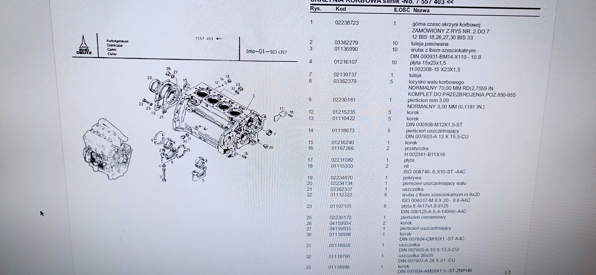 Katalog Części DEUTZ FAHR DX 3.90