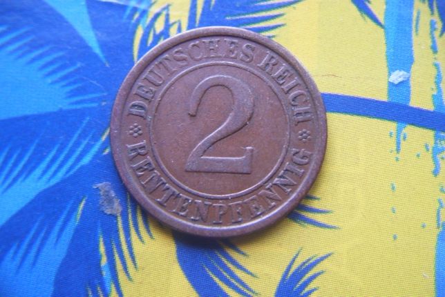 Stare monety 2 rentenfenigi 1924 A /2 Niemcy