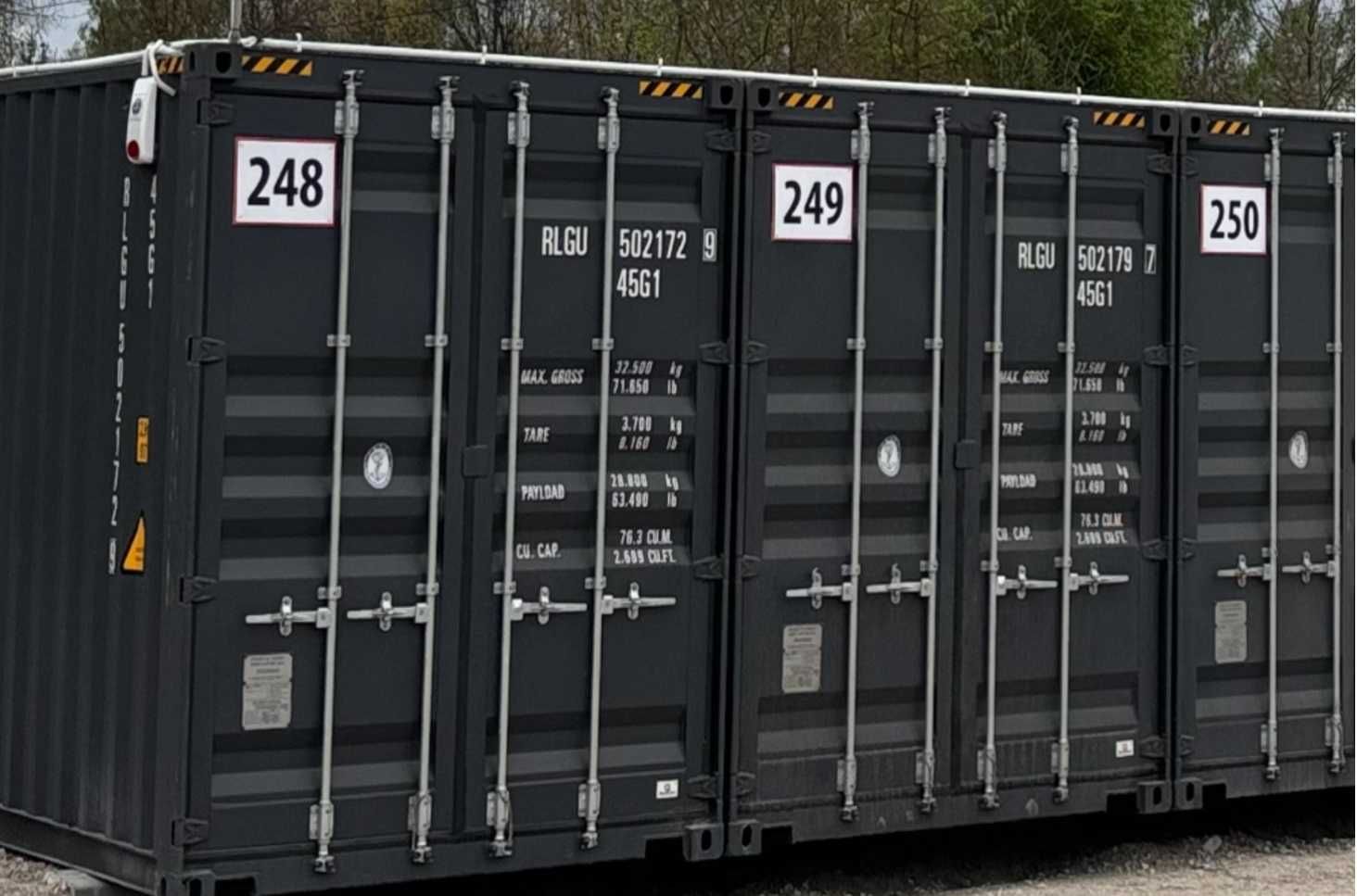 Magazyn 15 m2   Alarm w każdym kontenerze  ( podjazd ochrony )