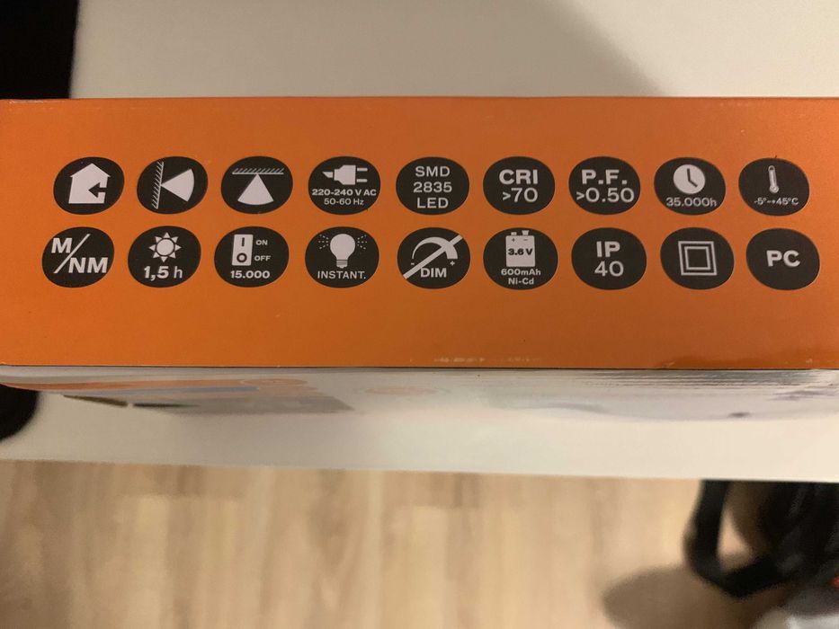 Luminária emergencia Aslo Refª ASAEPM