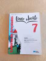 Caderno de Atividades - Livro aberto - Português - 7.º Ano  (NOVO)