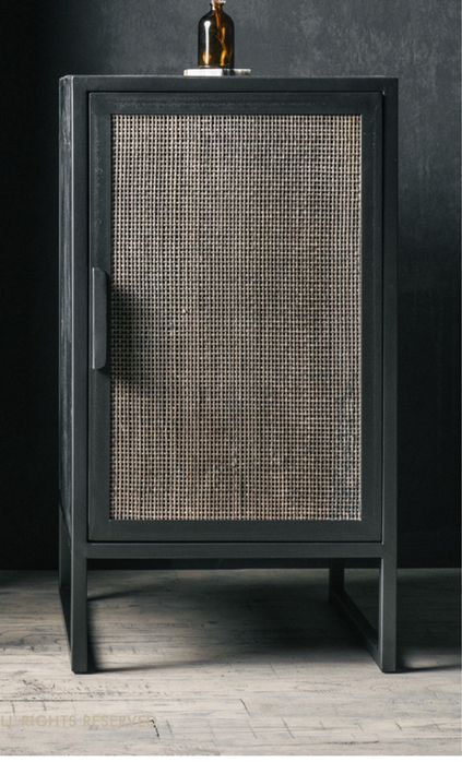 Rattan z drewnem mala szafka