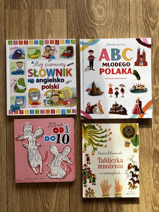 Zestaw 1 książek do nauki dla dzieci
