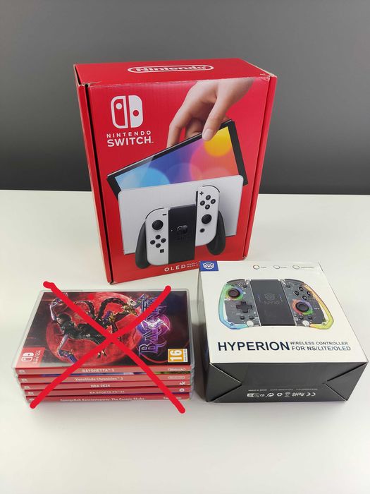 Konsola Nintendo Switch OLED + NYXI Hyperion PAD! OKAZJA!!!
