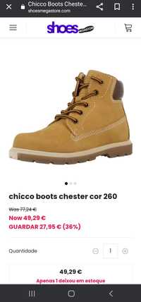 Botas chicco novas tamanho 24