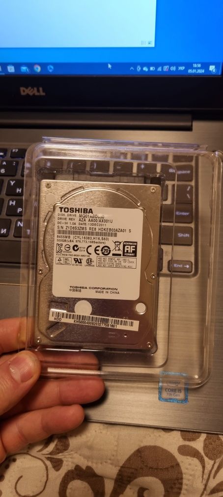 Диск TOSHIBA 500 gb