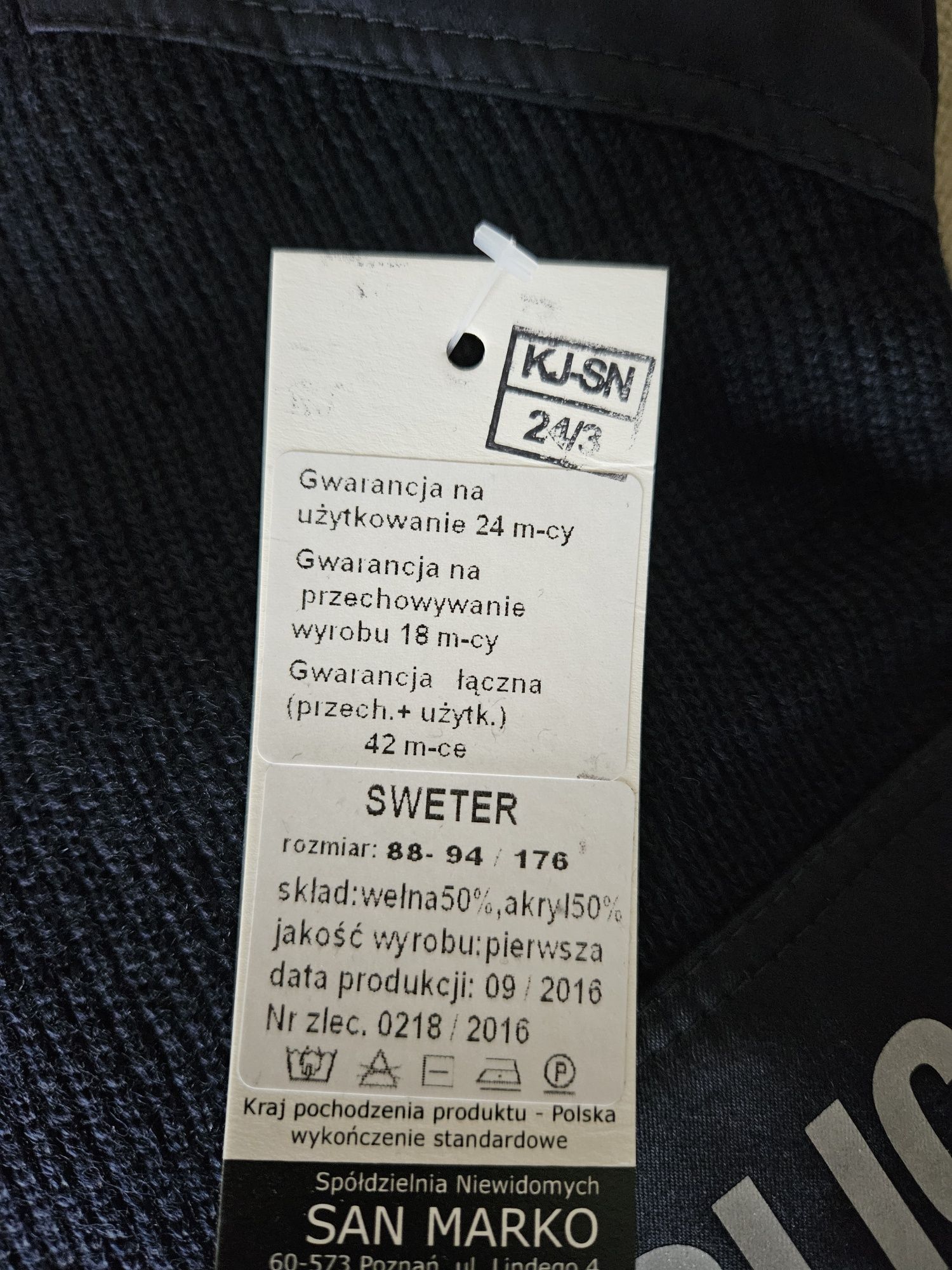 Sweter Policyjny