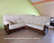 Nowy Narożnik 220x220cm Stylowy ROMA, Skóra Naturalna, Outlet -35%