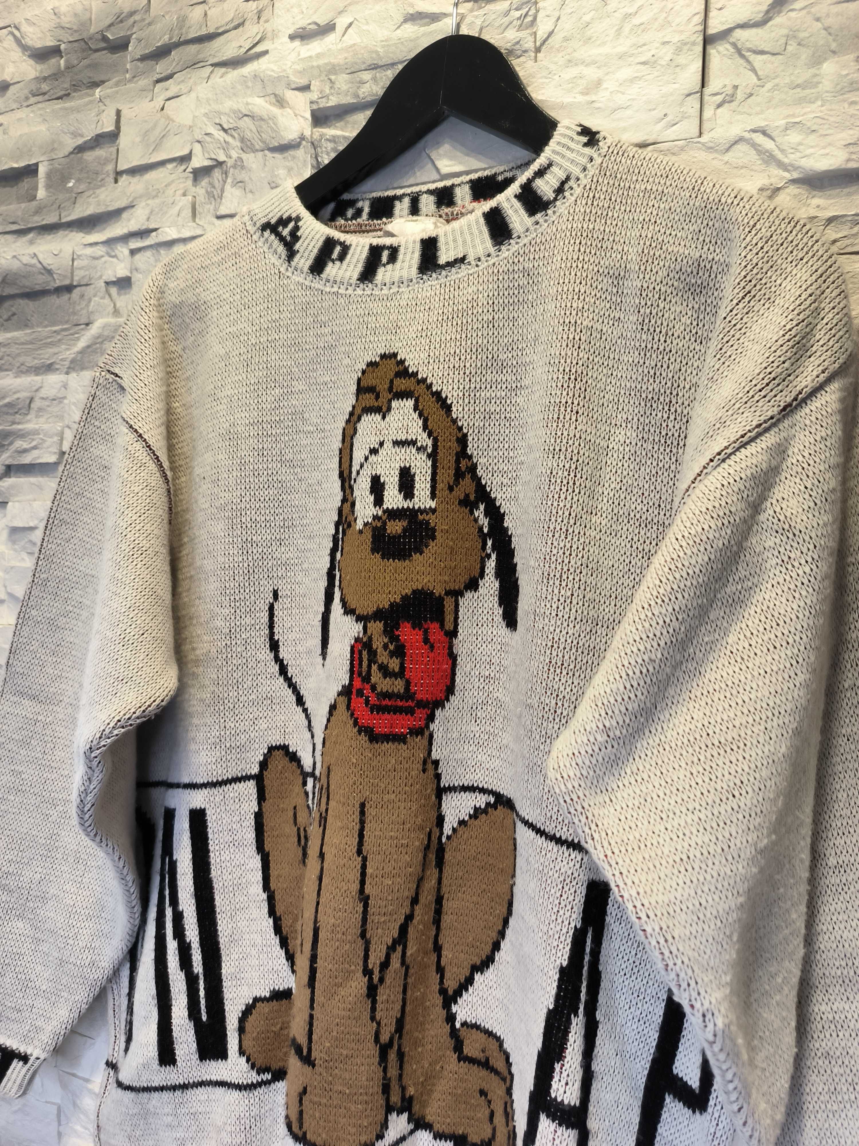 Vintage Disney Sweter Lata 90 Szary Damski