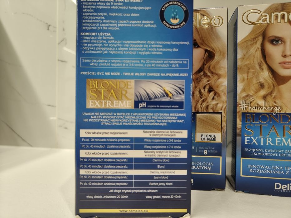 Blonde Star Extreme Delia rozjaśniacz do włosów 3 sztuki