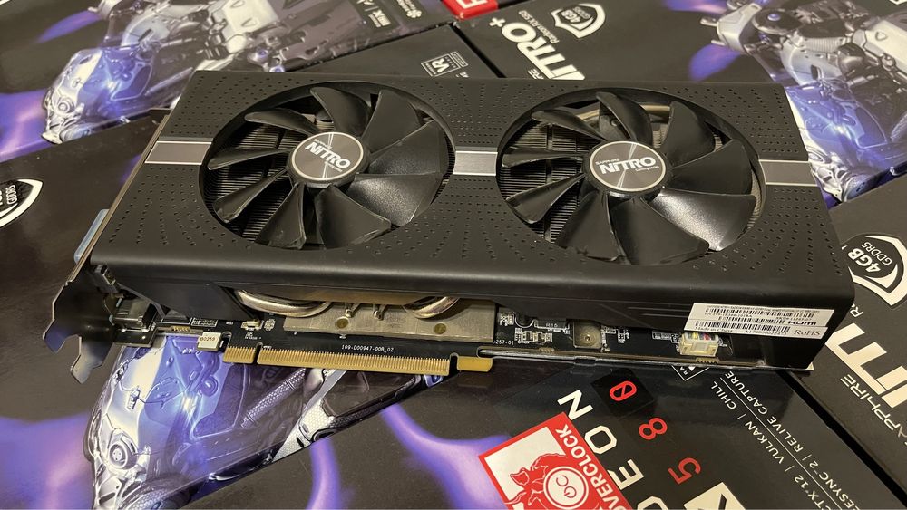 Видеокарта Sapphire RX580 4gb Nitro+