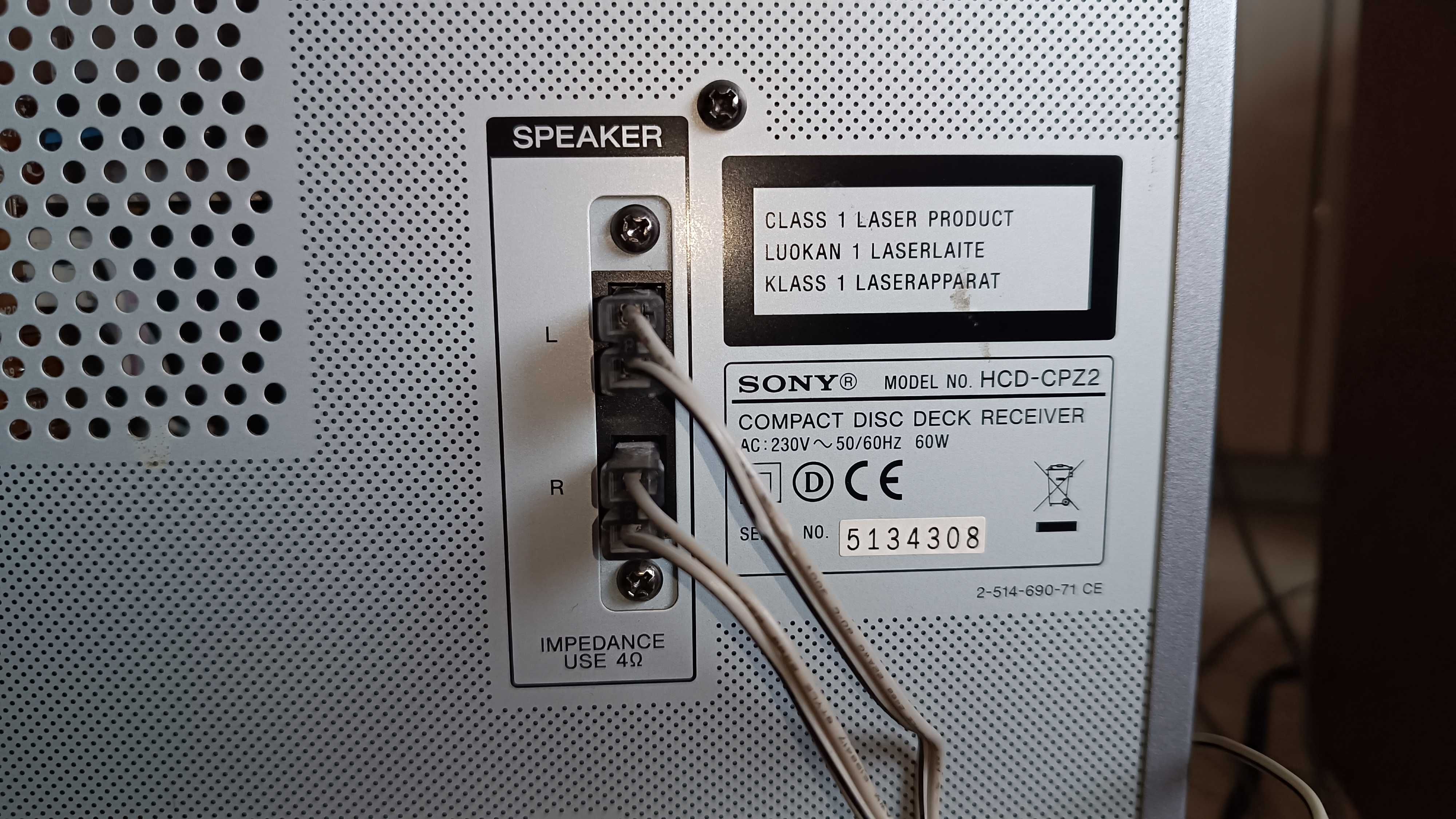 Sony Micro HI-FI, CMT-CPZ2, S-Master, 2 x 60W
