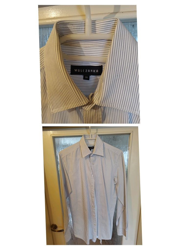 Zestaw 7 koszul męskich slim fit 39/188-194, Wólczanka, Vistula, baweł