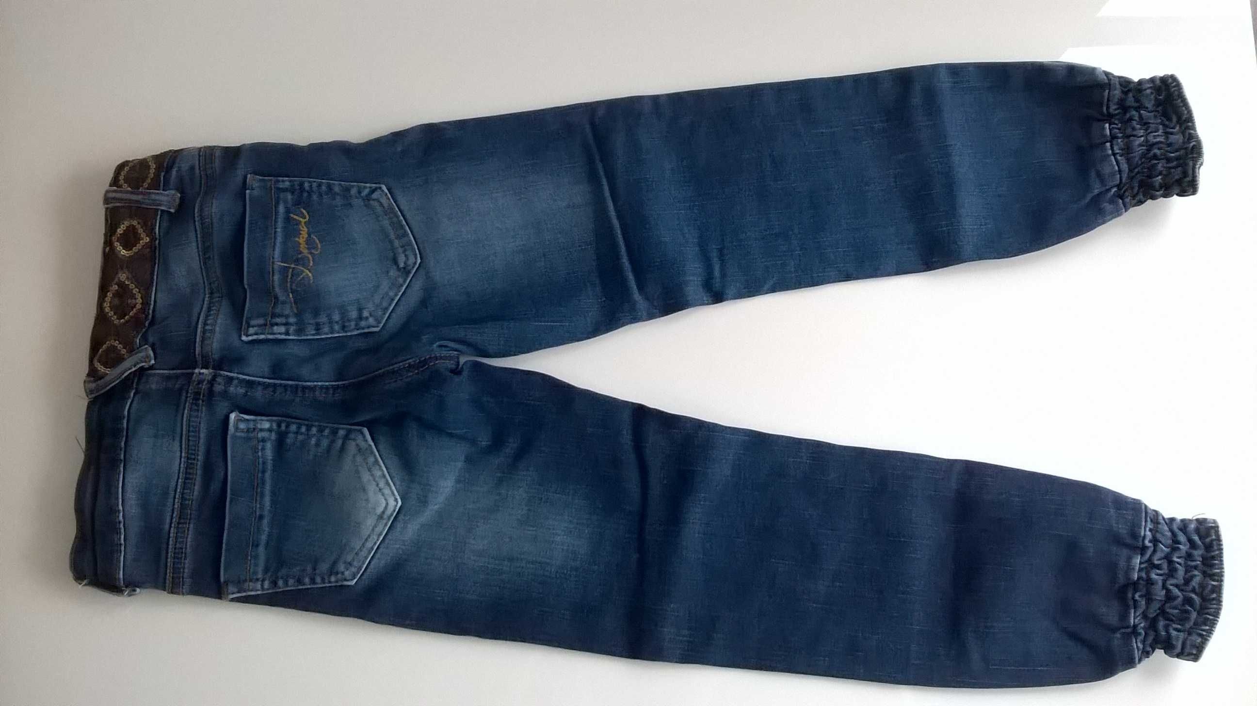 Desigual denim jeans spodnie dla dziewczynki 5-6 lat