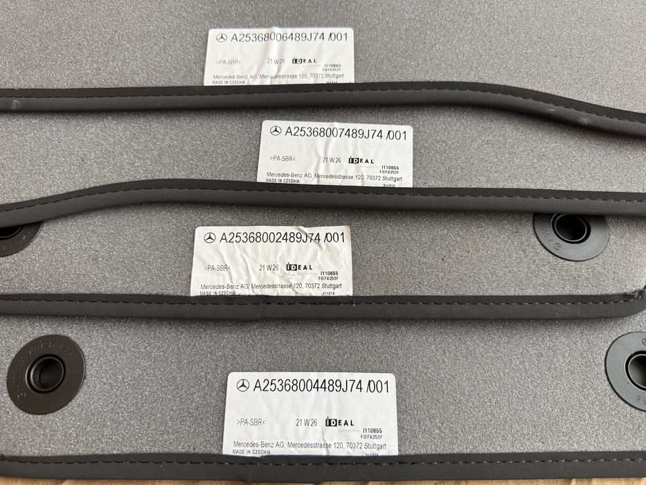Nowe oryginalne welurowe dywaniki mercedes C klasa w205 OE