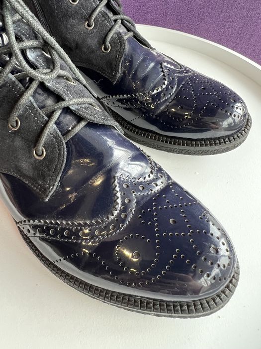 Ботинки черевики жіночі шкіряні Blue temp