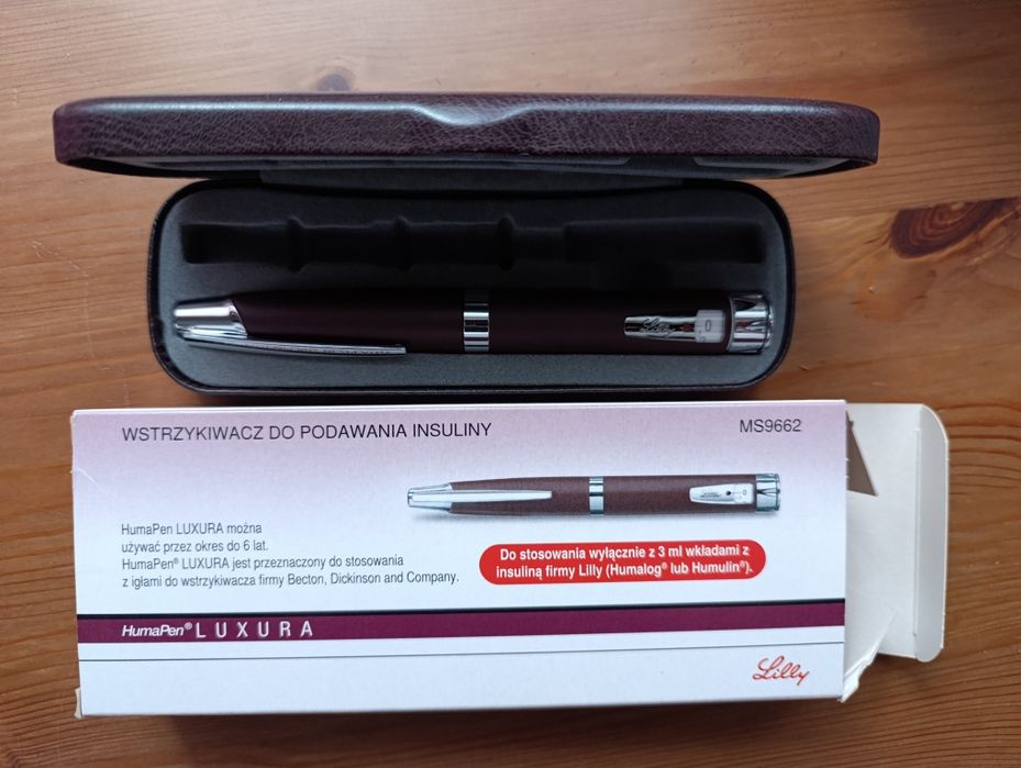 Wstrzykiwacz do insuliny Lilly kolor burgund