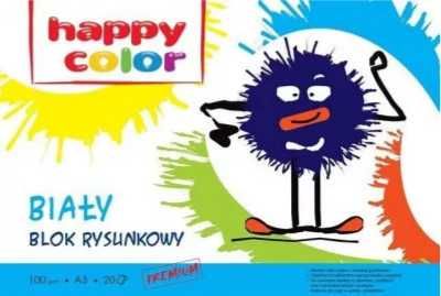 Blok rysunkowy biały A3/20K HAPPY COLOR