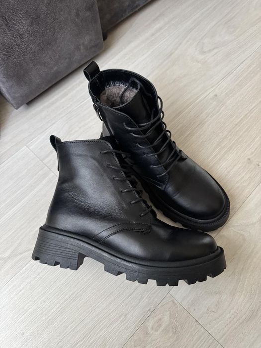 Зимові черевики натуральна шкіра