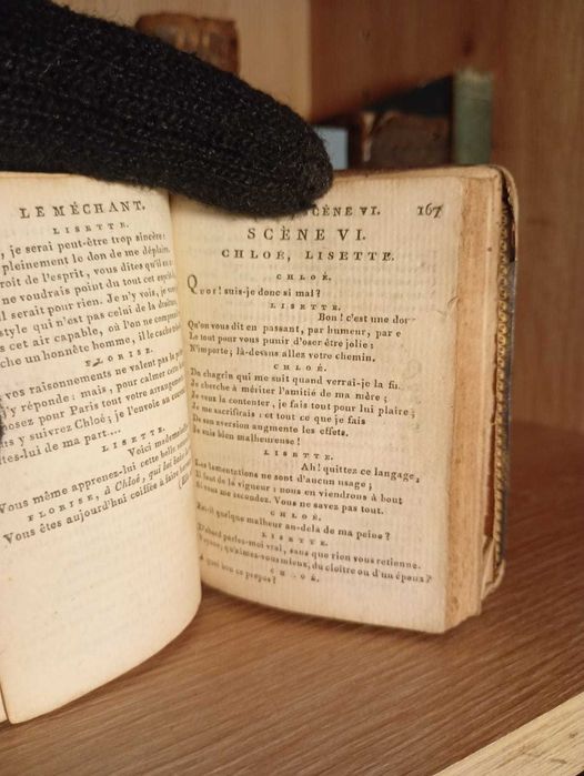 Starodruk XVIIIw. Miniatura Wybrane dzieła Gresseta - Rycina - Poezja