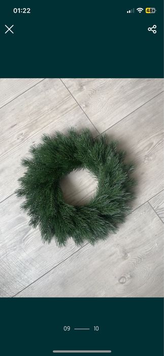 ВЕЛИКИЙ ВІНОК 1 м різні розміри гірлянда хвойна ялинка підсвічник