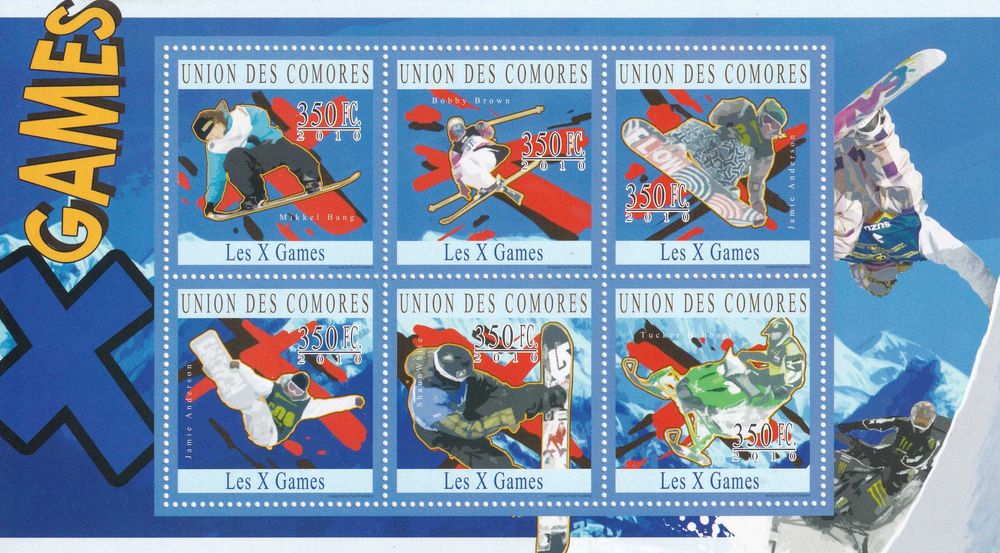 znaczki pocztowe - Komory 2010 cena 3,90 zł kat.10€ (2) - sport