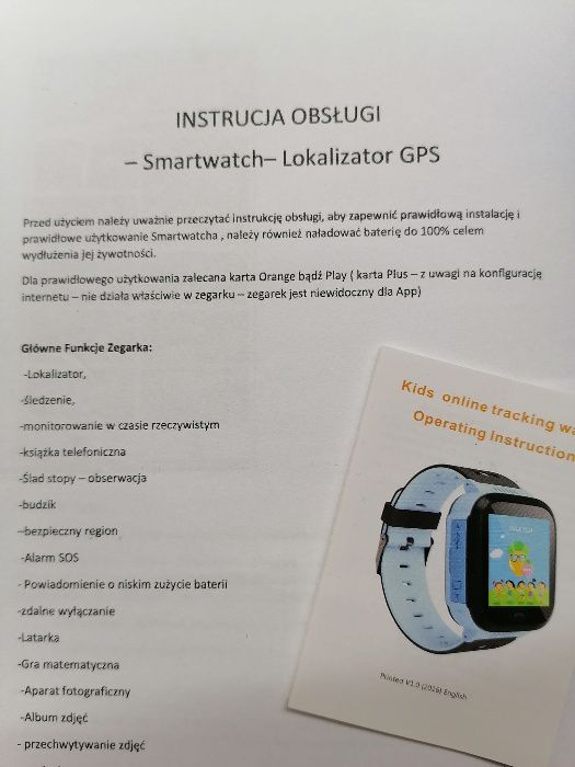 2 zegarki dla dzieci kid controll gps zamienie za jedzenie