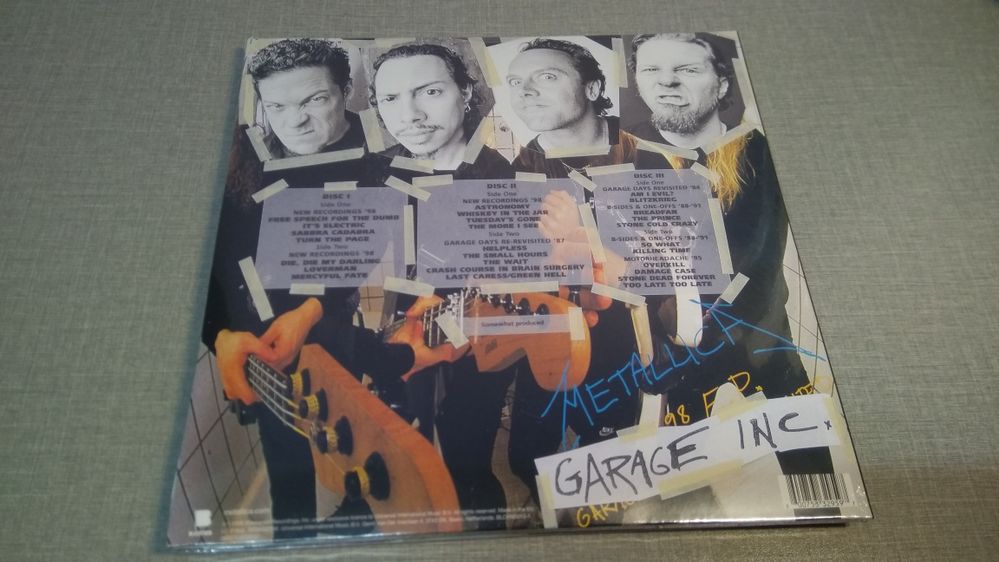 Metallica : Garage inc. 3LP / Виниловая пластинка Вінілова платівка
