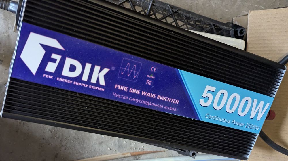 Якісні Інвертори з Европи 12в-220в 5000W чистий синус