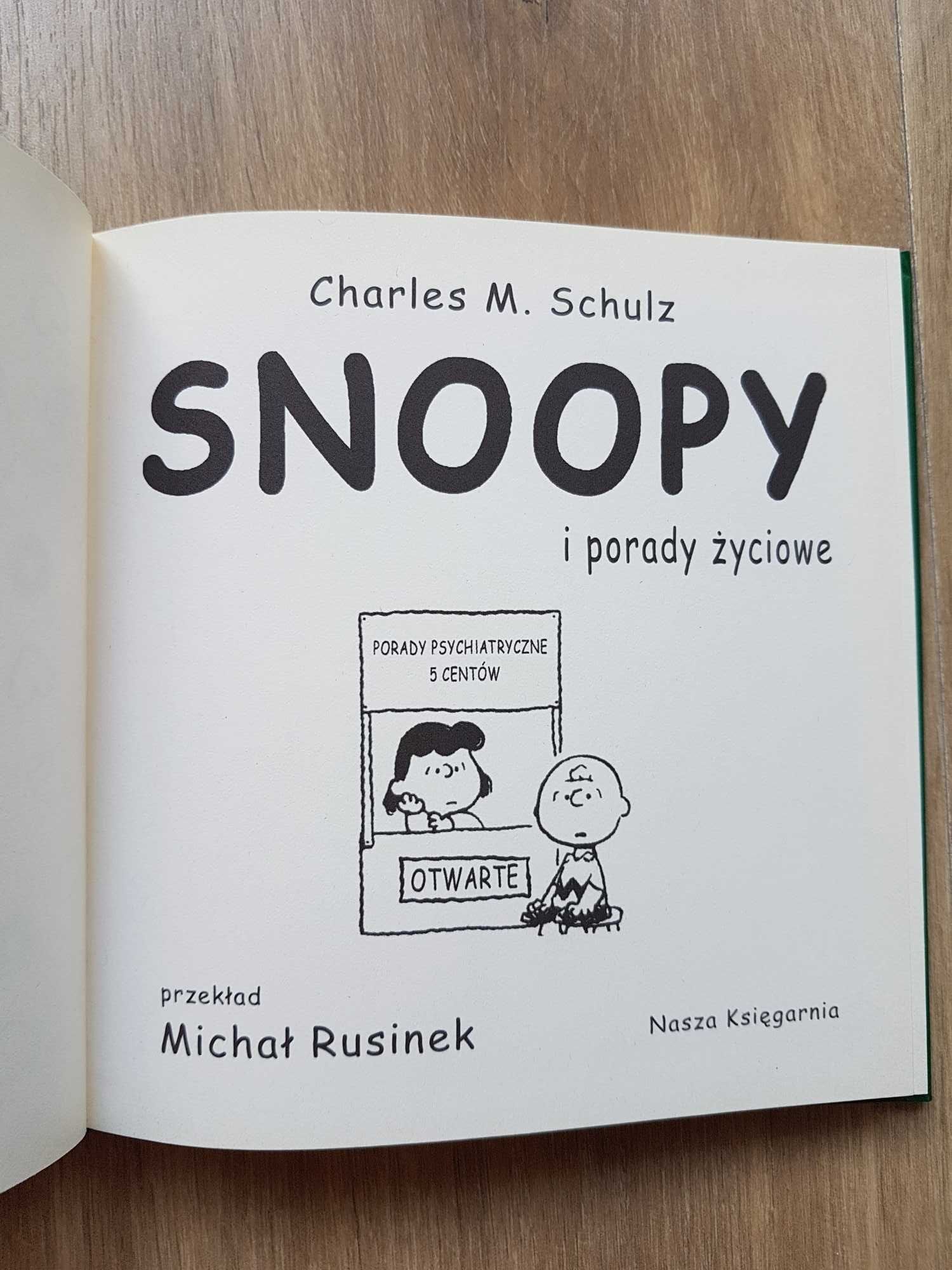 SNOOPY i porady życiowe Charles M. Schulz Fistaszki Nasza Księgarnia