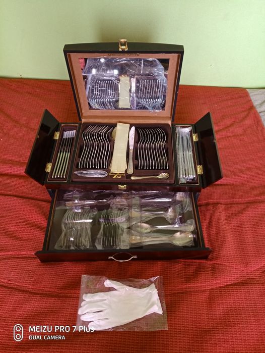Мельхиоровые ножи, ложки, вилки ,наборы