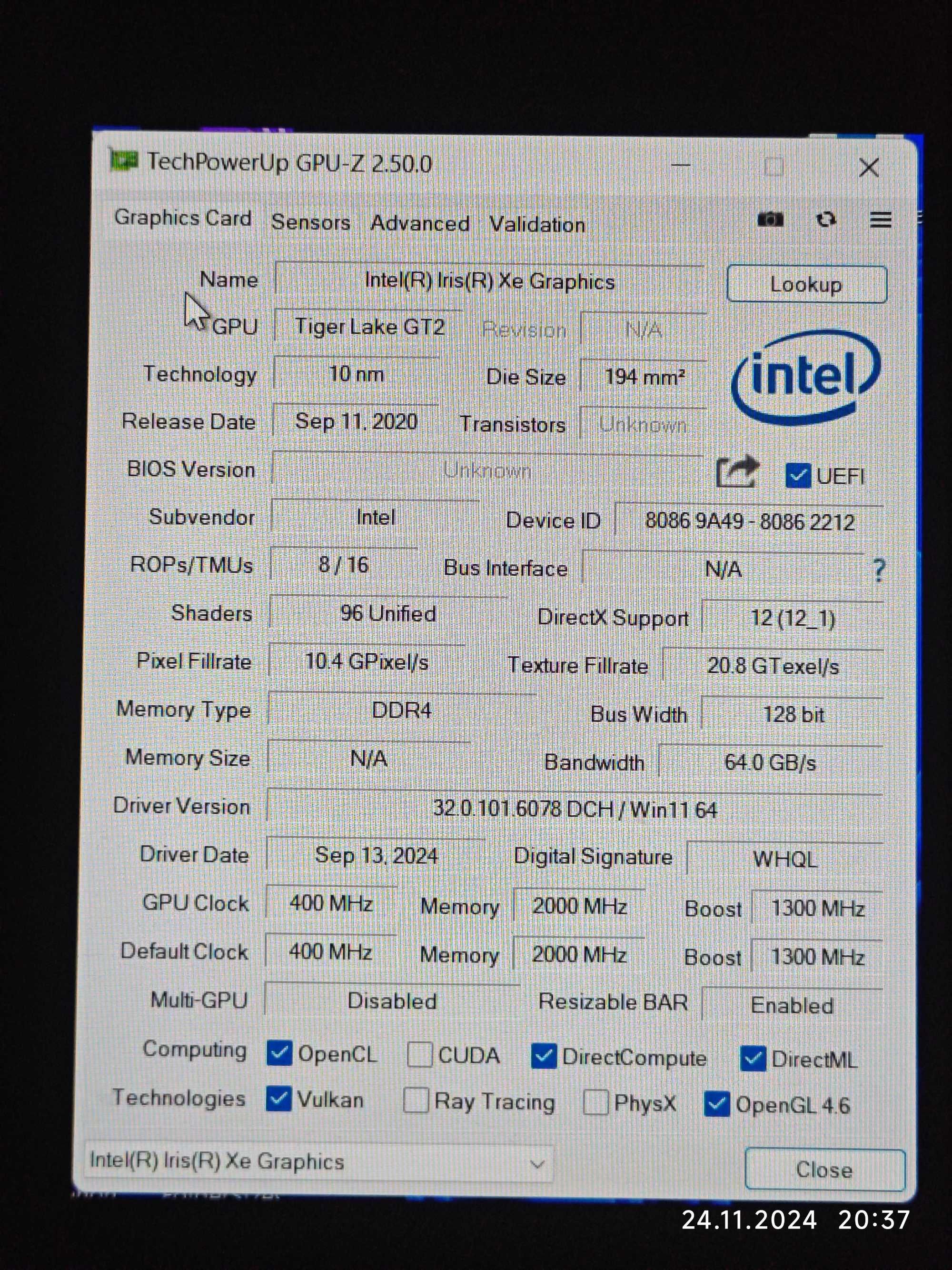Мини ПК MiniPC Core i7-1165G7 Iris XE 96 ядер, 32 Гб, SSD NVME 250 ГБ